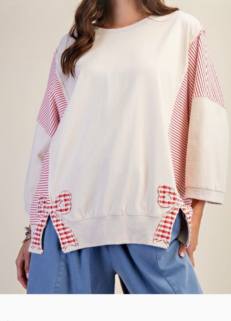 Gingham Bow Shirt