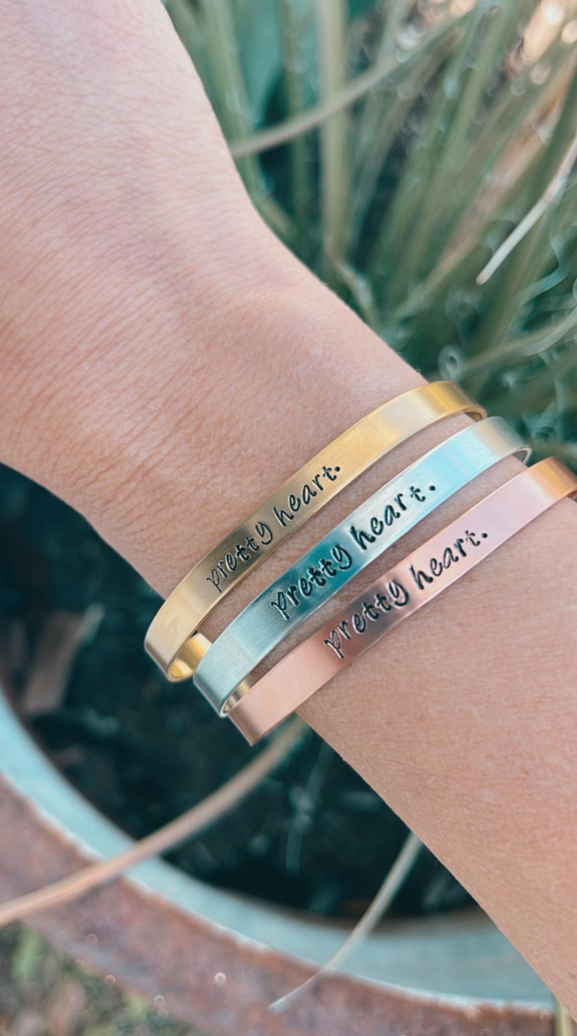 Pretty Heart Cuff Bracelet