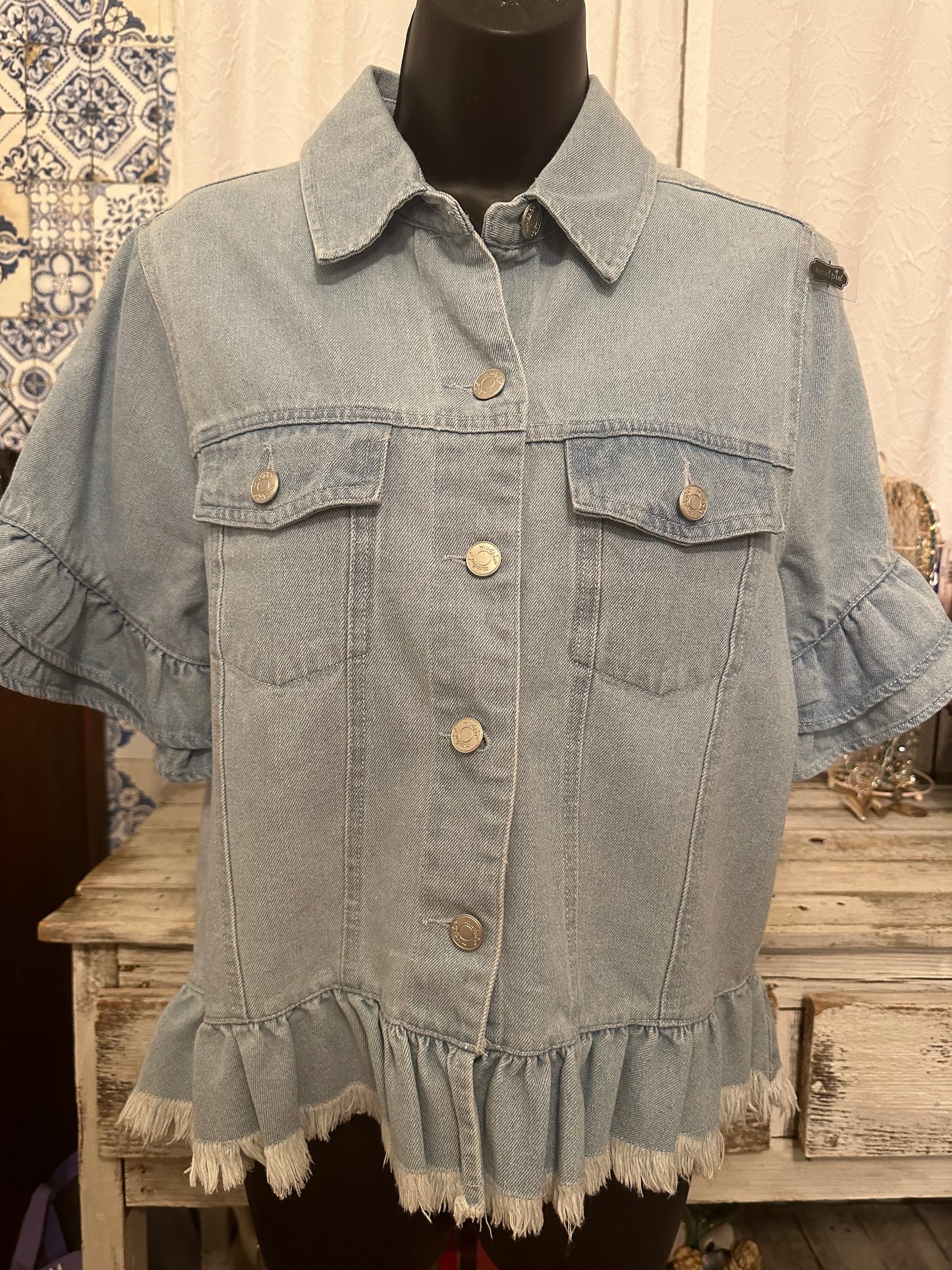 Tally Short Denim Jacket