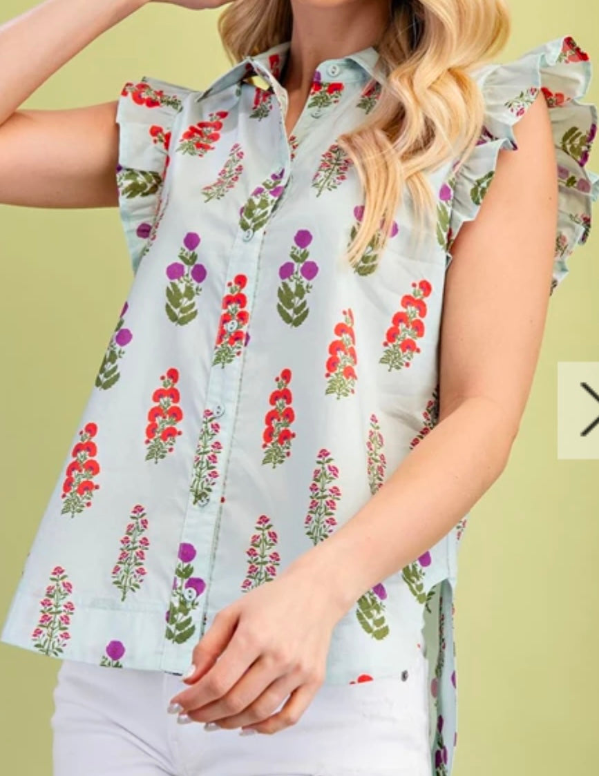 Nellie Flowers Top
