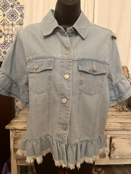 Tally Short Denim Jacket
